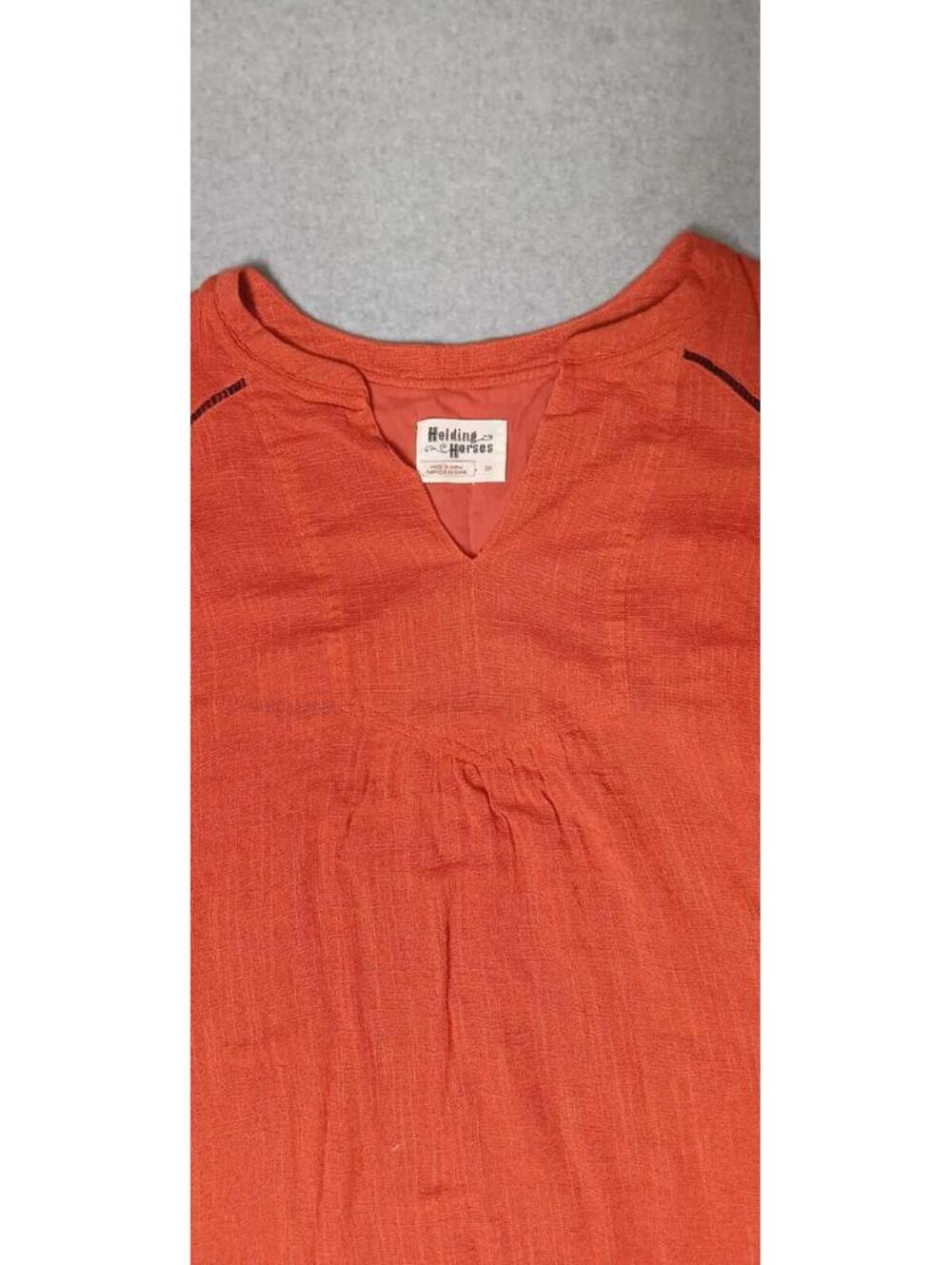 Anthropologie Holding Horses Long Sleeve Tunic Blouse Rop Womens Size 0P... - Picture 7 of 12